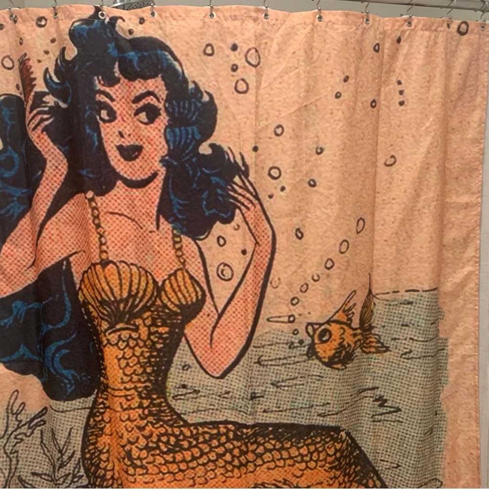 Mermaid shower curtain